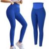 TIK Tok Leggings Women Butt Lifting Workout Tights Plus Size Sports High Waist Yoga Pants Small - Blue-XXXL