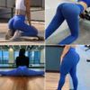 TIK Tok Leggings Women Butt Lifting Workout Tights Plus Size Sports High Waist Yoga Pants Small - Blue-XXXL