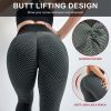 RAINBEAN TIK Tok Leggings Women Butt Lifting Workout Tights Plus Size Sports High Waist Yoga Pants - dark grey-L