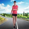 Women's Short Sleeve Workout Shirts Crewneck Sports Yoga Running Dry Fit Tops - Coral - 8