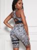 Women Workout Sets 2 Pieces Suits High Waisted Yoga Leggings with Stretch Sports Bra Gym Tracksuits Active Set - XL