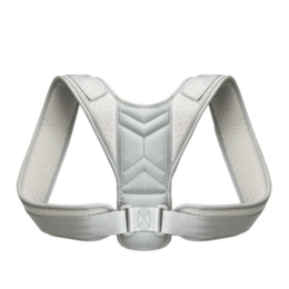 Women Men Univeral Adjustable Back Posture Corrector Shoulder Straightener Brace Neck Pain Relief (Chest Circumference: 47-59 inch, Color: Gray)